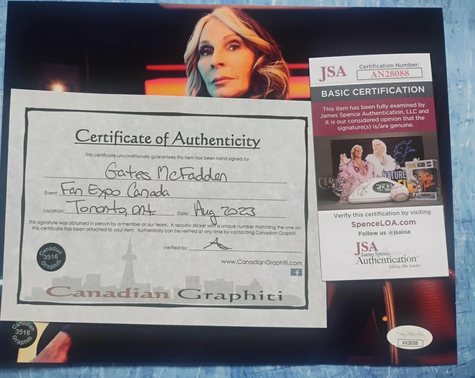 Gates McFadden Hand Signed 8x10 Photo JSA COA Star Trek NO US TARIFFS, изображение 4