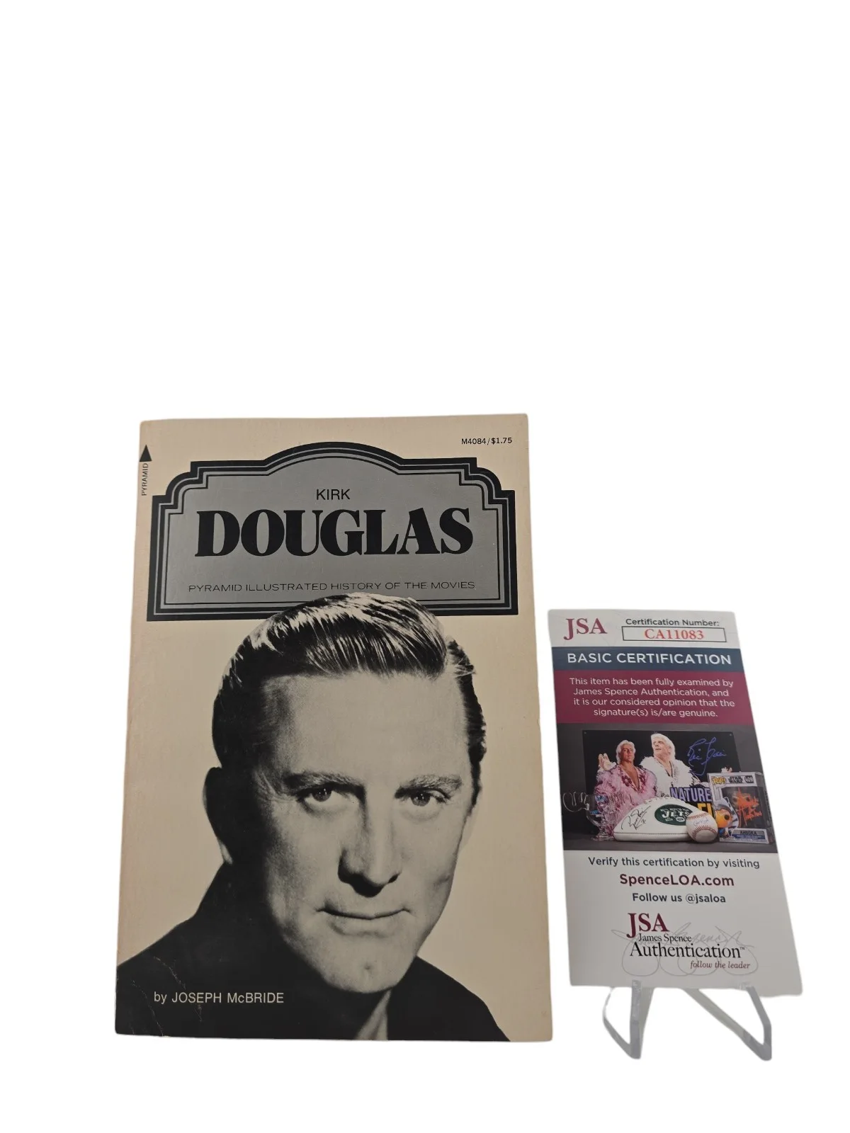 Kirk Douglas — Kirk Douglas Signed Pyramid Illustrated History of the Movies Book JSA Certified