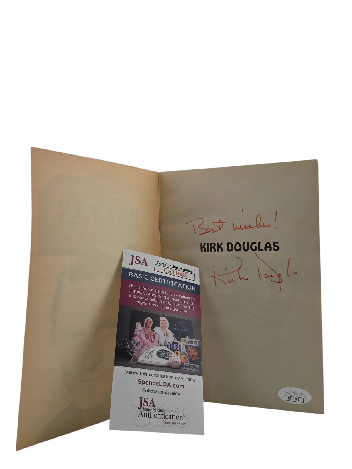 Kirk Douglas — Kirk Douglas Signed Pyramid Illustrated History of the Movies Book JSA Certified, изображение 3