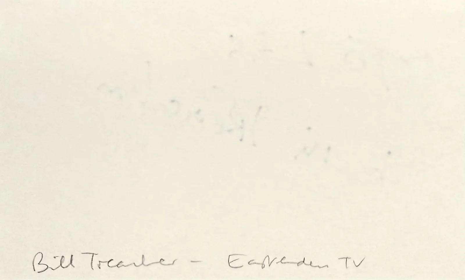 Bill Treacher — BILL TREACHER Signed Autographed 3"x 5" INDEX CARD EastEnders Tale of the Mummy, изображение 2