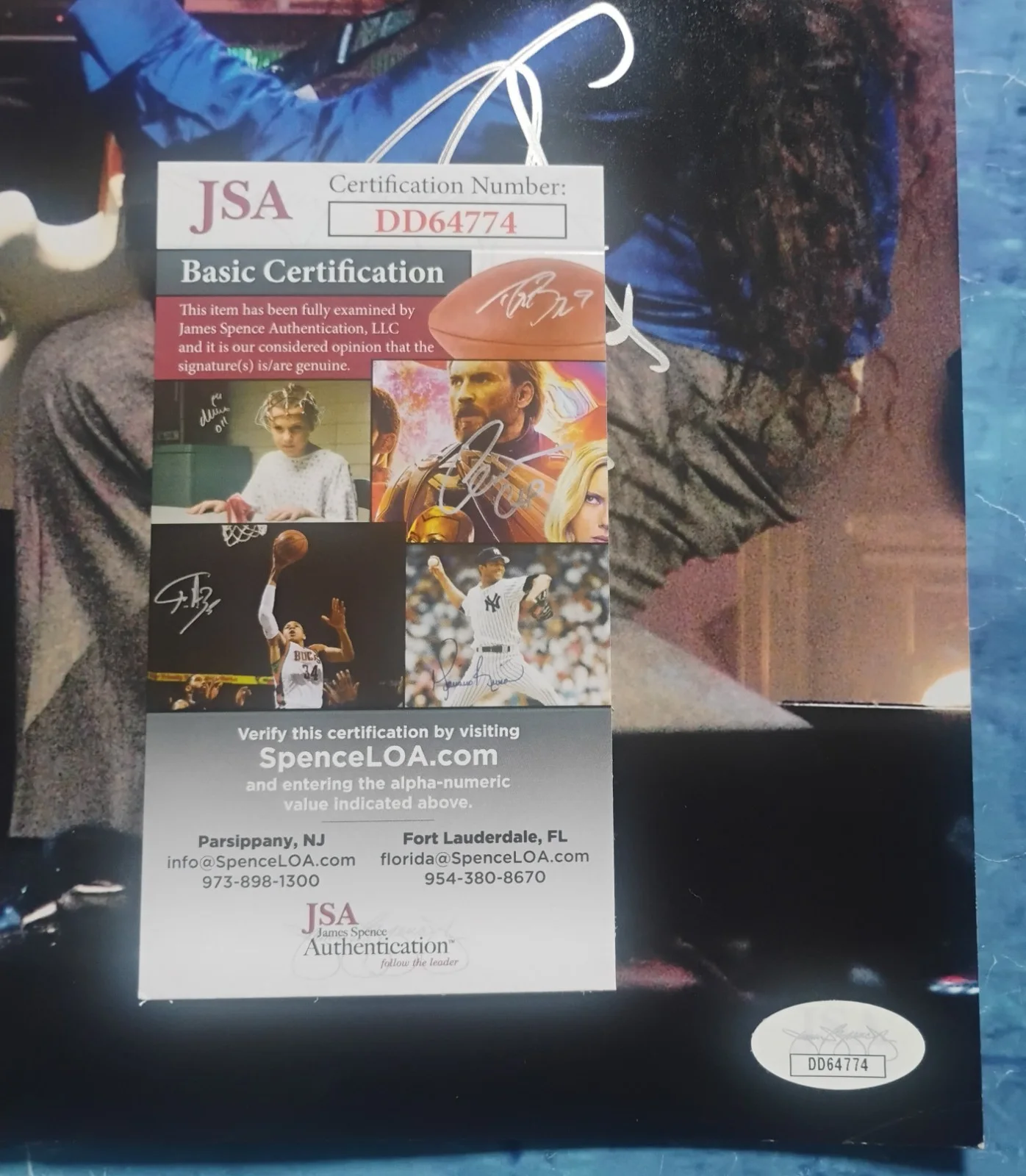 Jason Newsted & Robert Trujillo Hand Signed Photo JSA COA Metallica NO US TARIFF, изображение 5