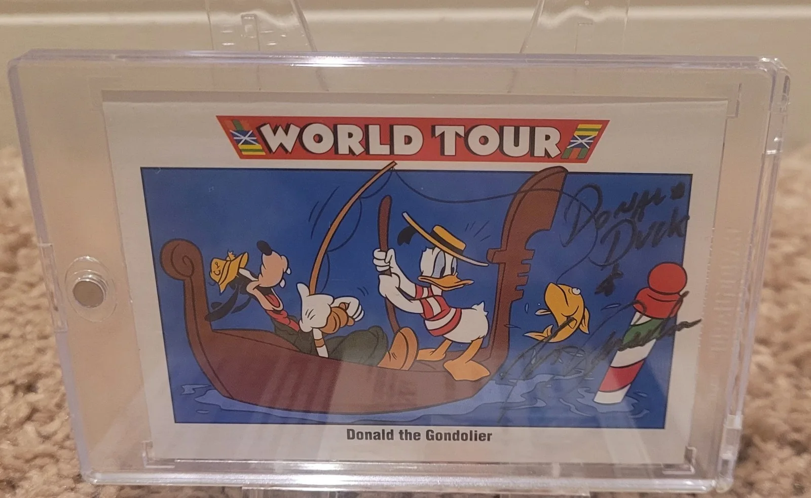 Tony Anselmo Autographed Donald Duck Trading Card JSA DISNEY AUTO, изображение 3
