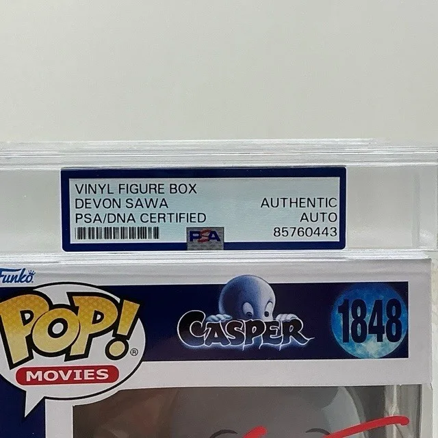Devon Sawa Autographed Casper The Friendly Ghost Funko Pop #1848 PSA, image 2