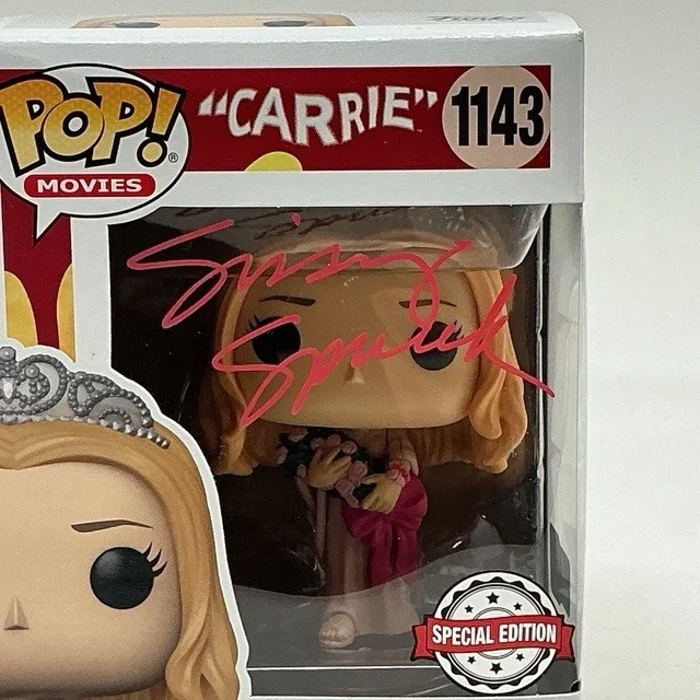 Sissy Spacek Autographed Scary Horror Movie Carrie Funko Pop #1143 OCCM, image 2