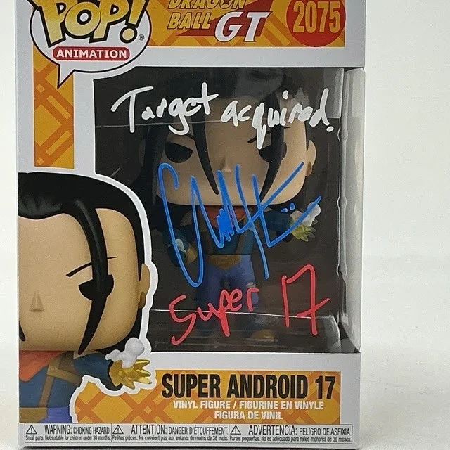 Chuck Huber Autographed Super Android 17 Dragon Ball GT Funko Pop #2075 OCCM, изображение 2