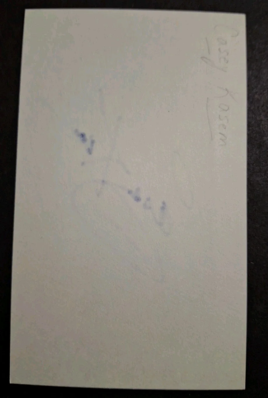 Casey Kasem — CASEY KASEM - TOP 40 RADIO HOST - SCOOBY DOO "SHAGGY" VOICE - SIGNED 3x5 Index, image 4