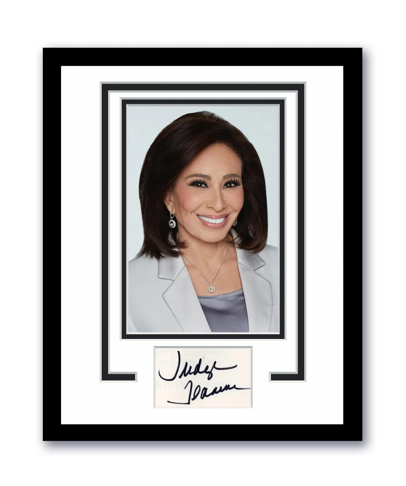Judge Jeanine Pirro — Judge Jeanine Pirro Autographed Signed 11x14 Framed Photo Fox News MAGA ACOA