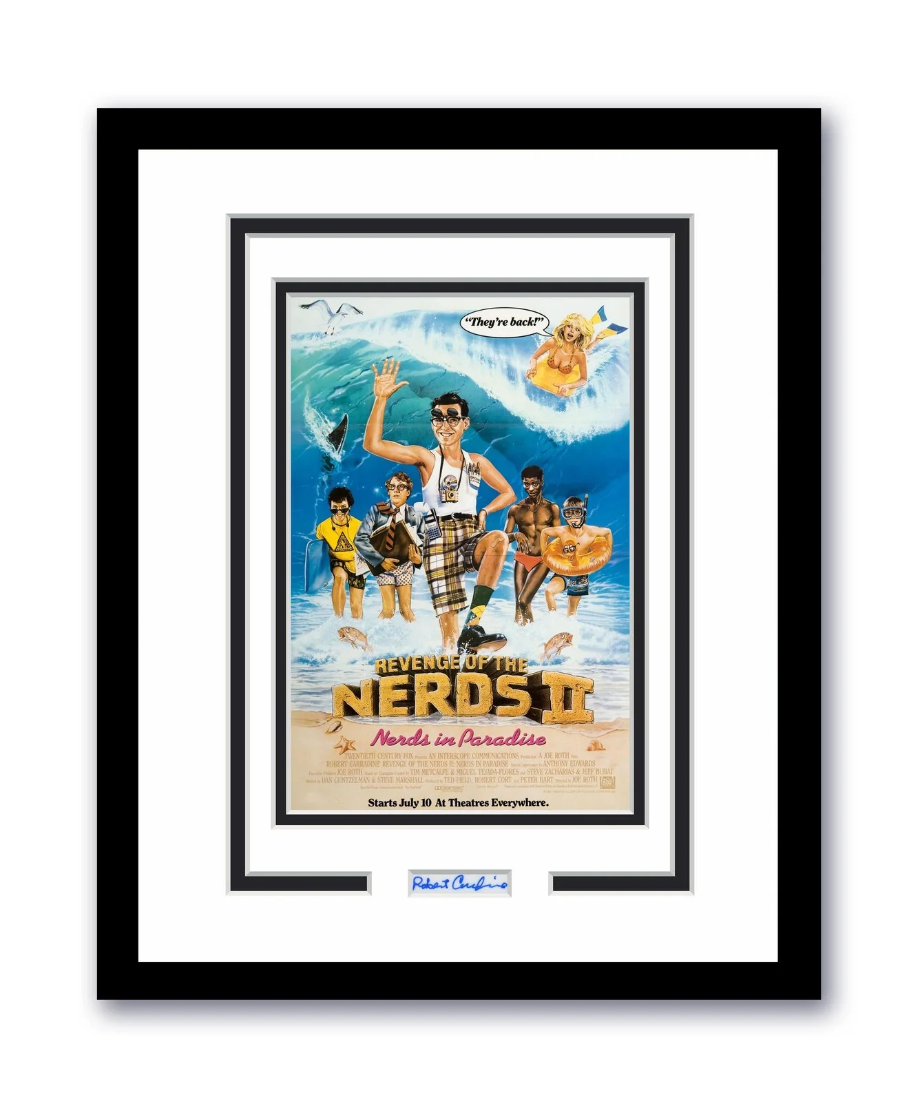 Robert Carradine — Revenge Of The Nerds Robert Carradine Autographed Signed 11x14 Framed Photo ACOA