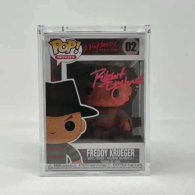 Robert Englund — Robert Englund AutographFreddy Krueger A Nightmare On Elm Street Funko Pop BAS