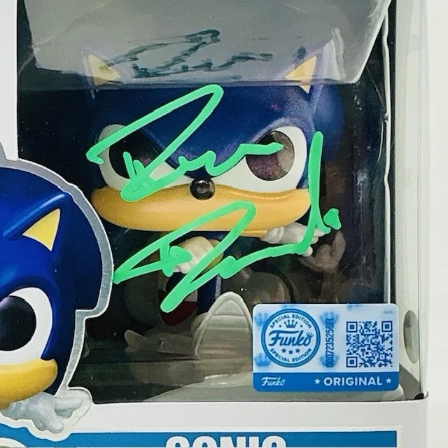 Ryan Drummond Autographed Original Voice Sonic The Hedgehog Funko Pop JSA, изображение 2