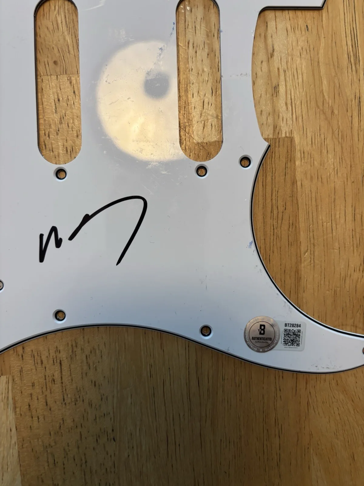 WESLEY SCHULTZ THE LUMINEERS SIGNED AUTOGRAPHED PICK GUARD. Beckett Coa Rare, изображение 2