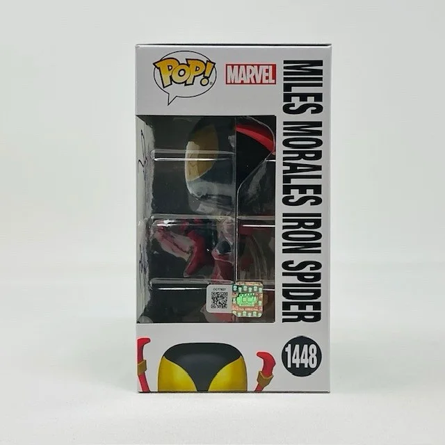 Nadji Jeter Autographed Miles Morales Iron Spider Marvel Funko Pop #1448 OCCM, изображение 5
