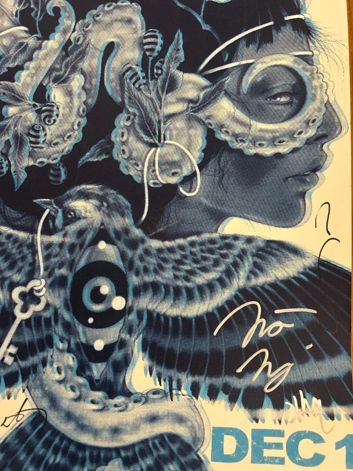 A Perfect Circle signed Seattle Key Arena December 1st Tour Poster JSA COA, изображение 2