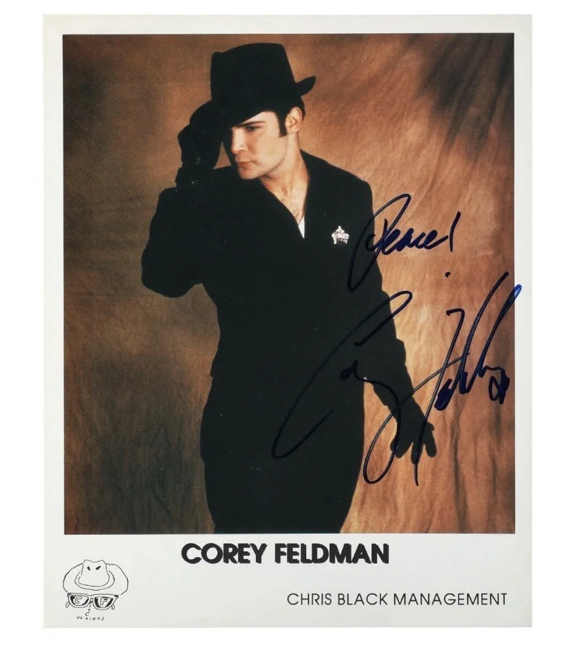 4 Authentic Corey Feldman Autographed Photos Michael Jackson Haim 90s Signed, image 2