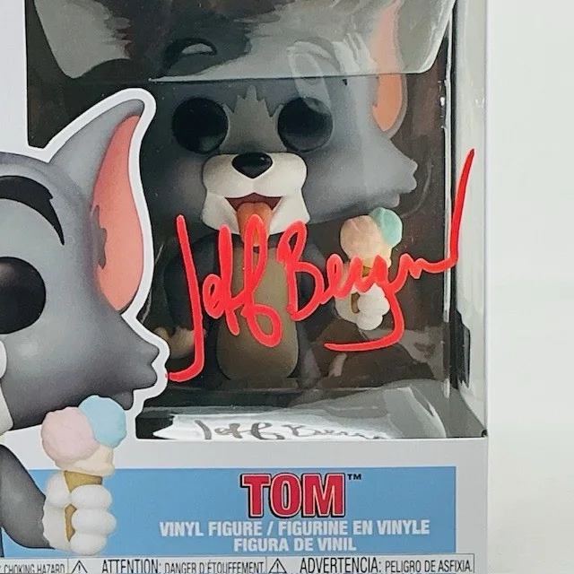 Jeff Bergman Autographed Cartoon Tom And Jerry Funko Pop TV #1657 OCCM, изображение 2