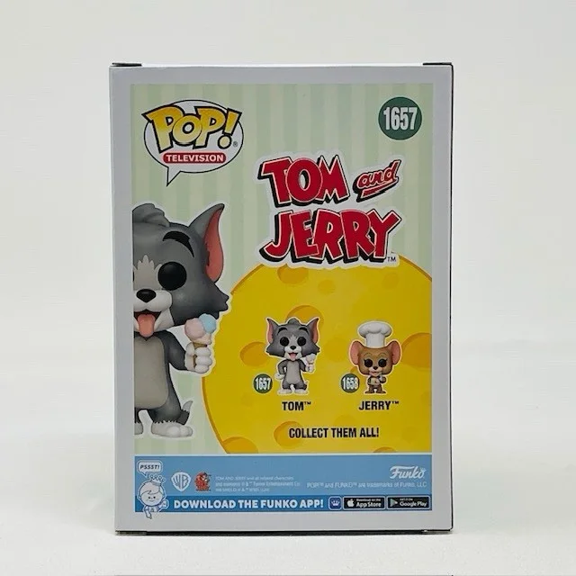 Jeff Bergman Autographed Cartoon Tom And Jerry Funko Pop TV #1657 OCCM, изображение 4