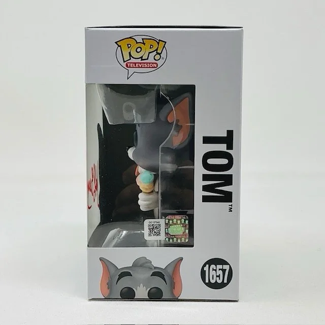 Jeff Bergman Autographed Cartoon Tom And Jerry Funko Pop TV #1657 OCCM, изображение 5