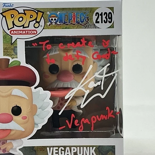 Kent Williams Autographed Anime Vegapunk One Piece Funko Pop #2139 LE 3/25 OCCM, image 2