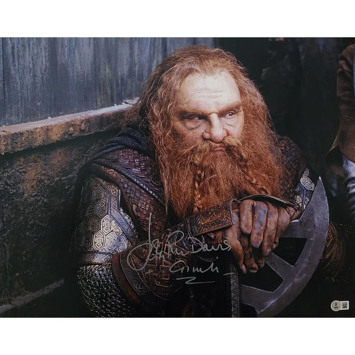 John Rhys-Davies — John Rhys-Davies Signed Photo #1 (16x20) w/ "Gimli"
