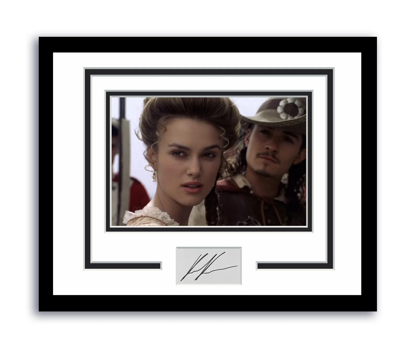 Keira Knightley — Pirates Of The Caribbean Keira Knightley Autographed 11x14 Framed Photo ACOA