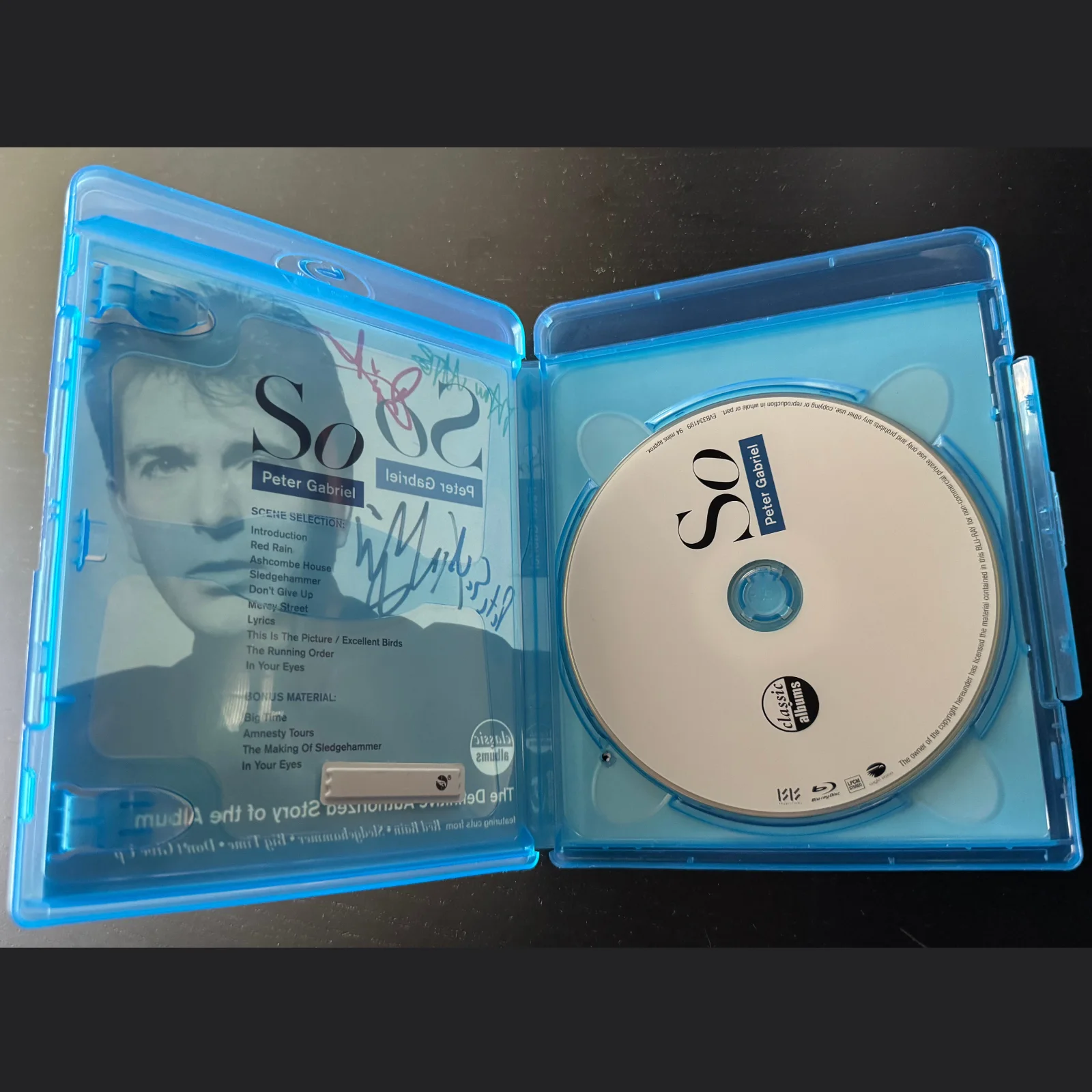 Peter Gabriel SO Blu-ray – Signed by Peter, Tony Levin, David & Manu Katche!, image 4
