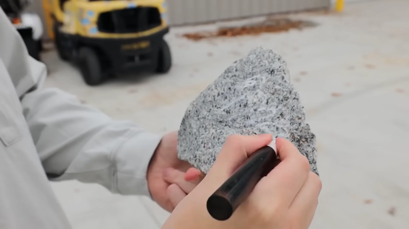 MrBeast, ZHC — MrBeast and ZHC Dual Signed Rock, 1 of 1, From Viral YouTube Video, Authentic, image 5