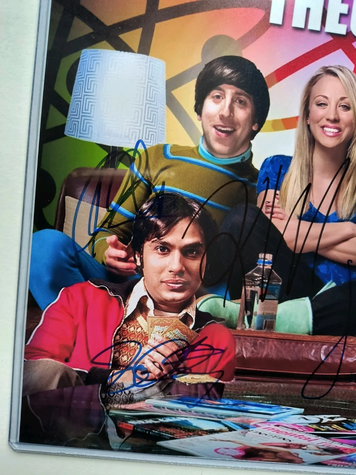 Jim Parsons, Johnny Galecki, Kaley Cuoco, Helberg, Nayyar — "Big Bang Theory" Original Cast (x5) Signed 8x10 Photograph GUARANTEED AUTHENTIC, изображение 5