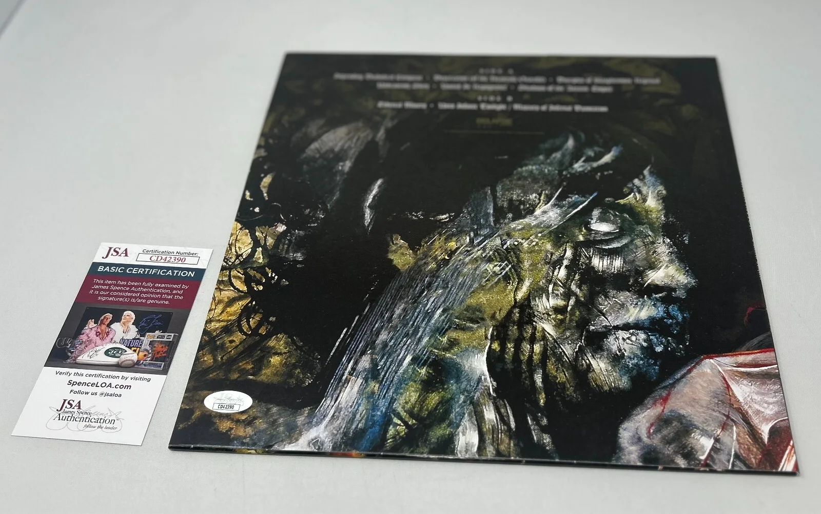 John McEntee signed Incantation Diabolical Conquest Album JSA COA, image 2
