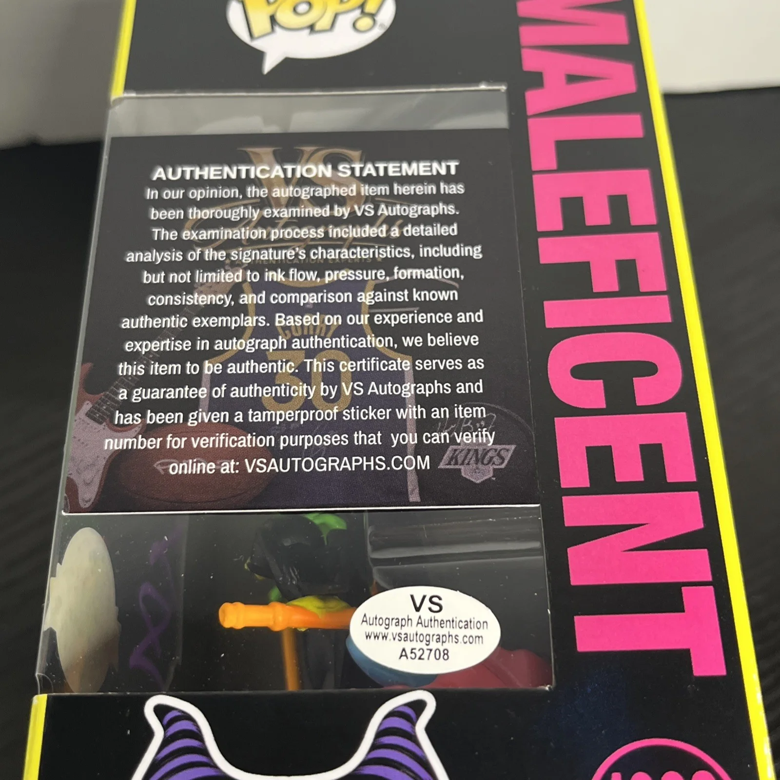 Angelina Jolie — Angelina Jolie Signed Autographed "Maleficent" Funko Pop #1082 With COA, изображение 3