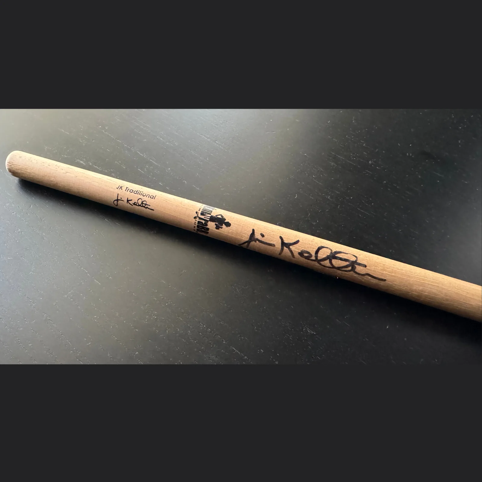 Johnny Rabb JK Model Traditional Drumstick - Signed by Jim Keltner, image 2