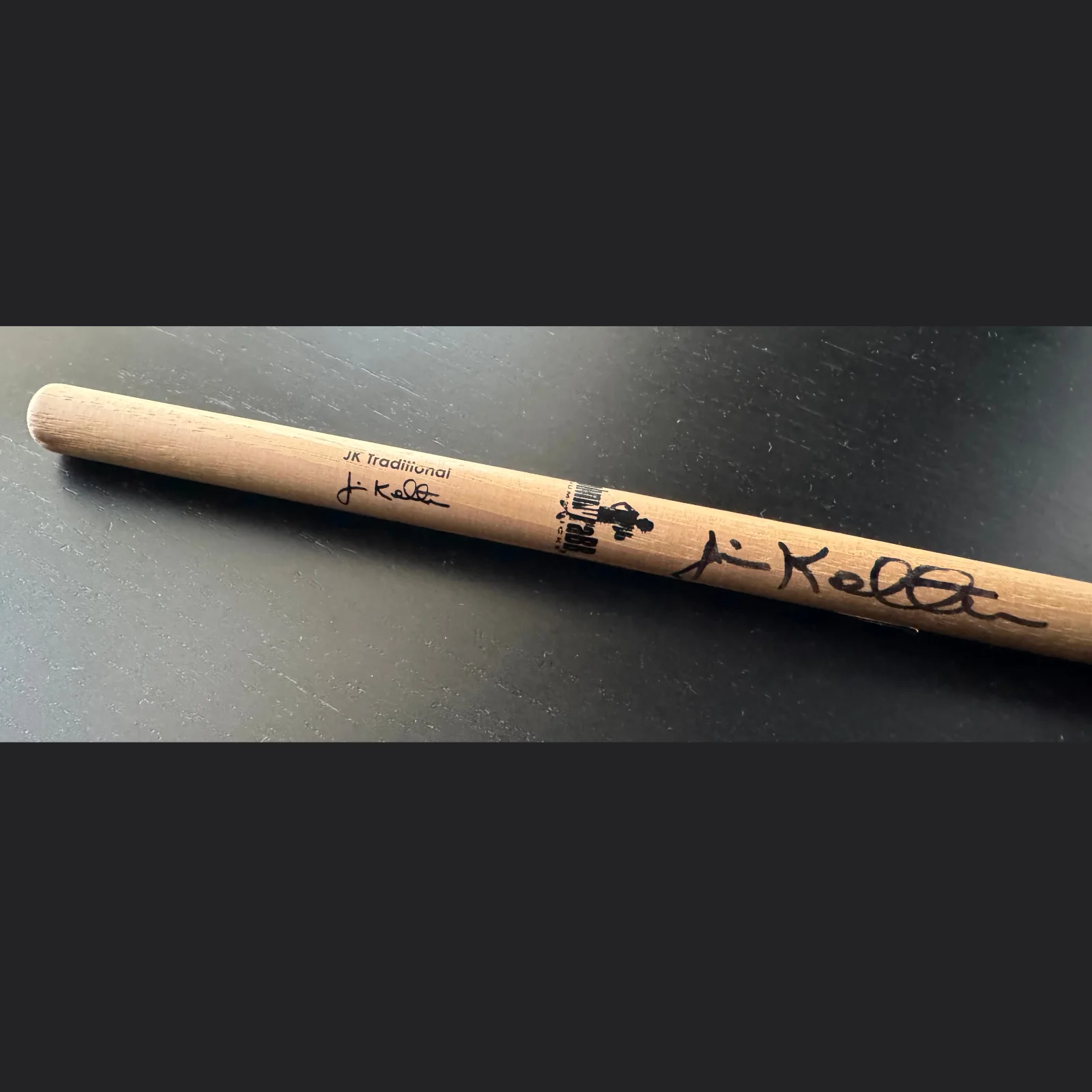 Johnny Rabb JK Model Traditional Drumstick - Signed by Jim Keltner, image 3