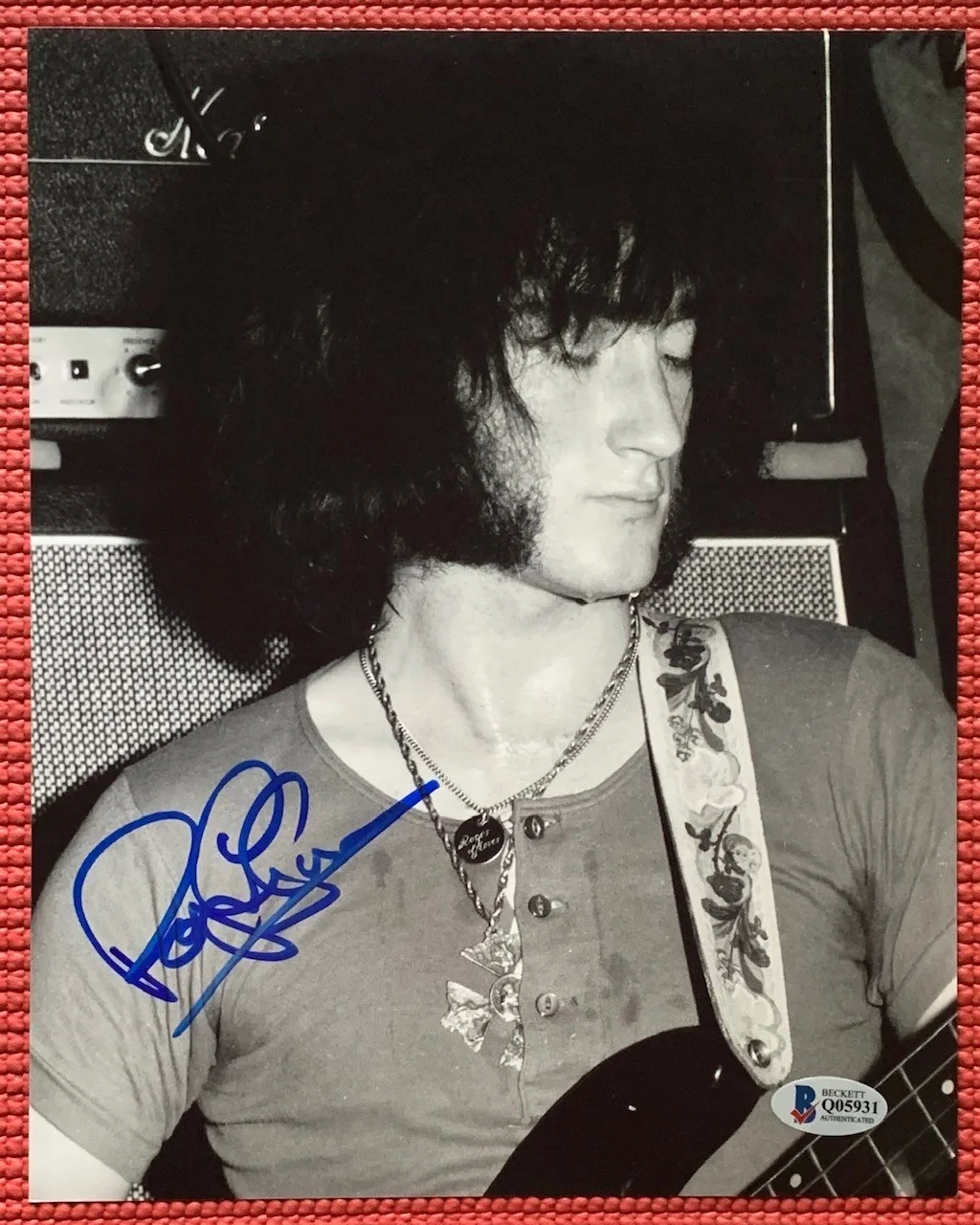 BECKETT signed 8"x 10" autographed ROGER GLOVER b&w PHOTO Deep Purple, изображение 2