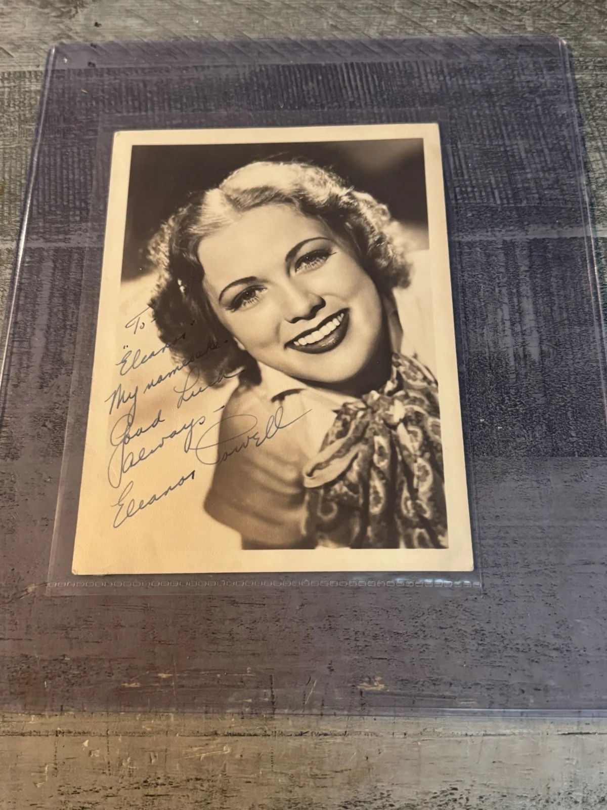 Eleanor Powell — Eleanor Powell Signed 8x10 Original Vintage Dblwt Photograph Autographed COA
