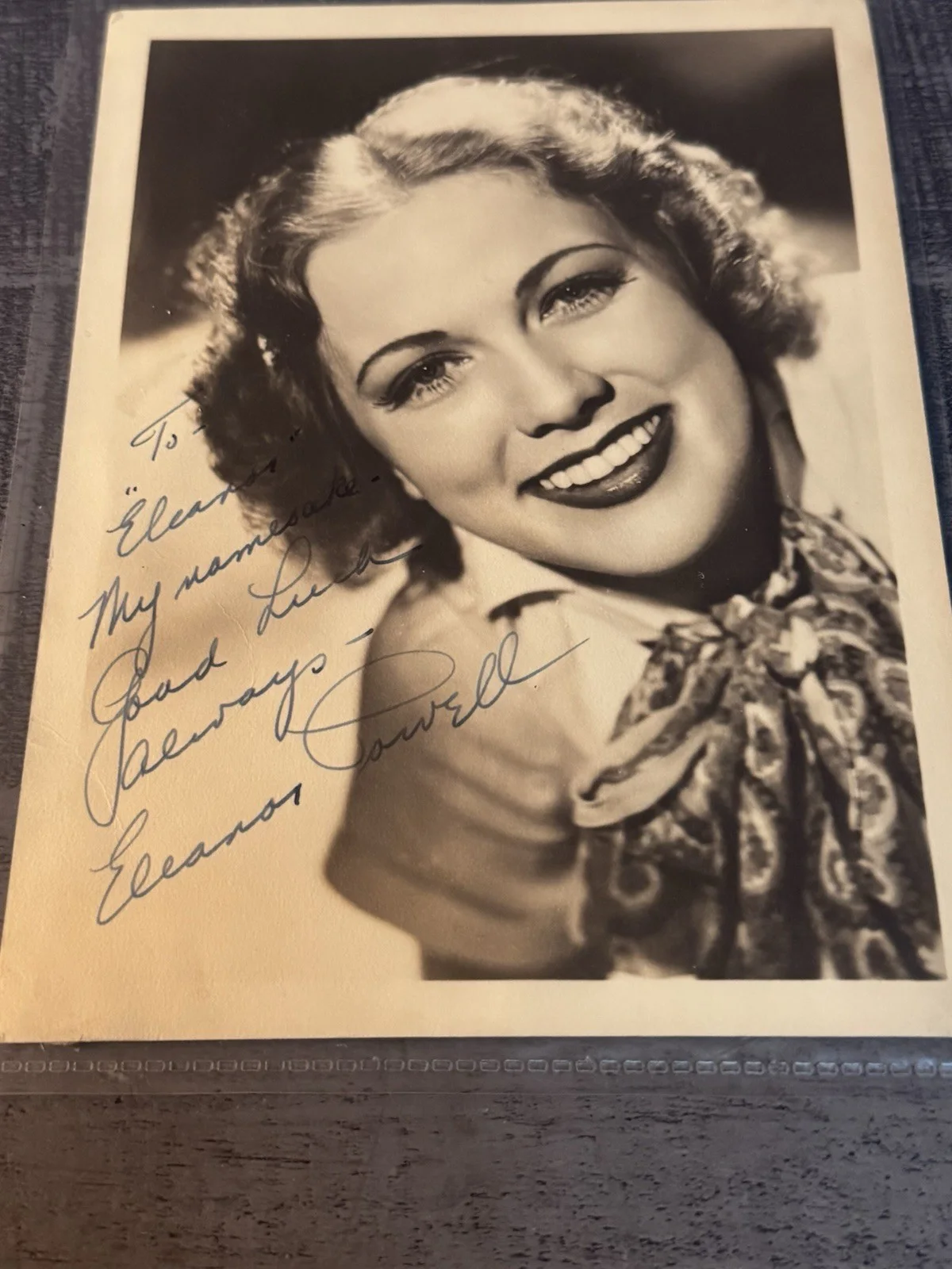 Eleanor Powell — Eleanor Powell Signed 8x10 Original Vintage Dblwt Photograph Autographed COA, изображение 4