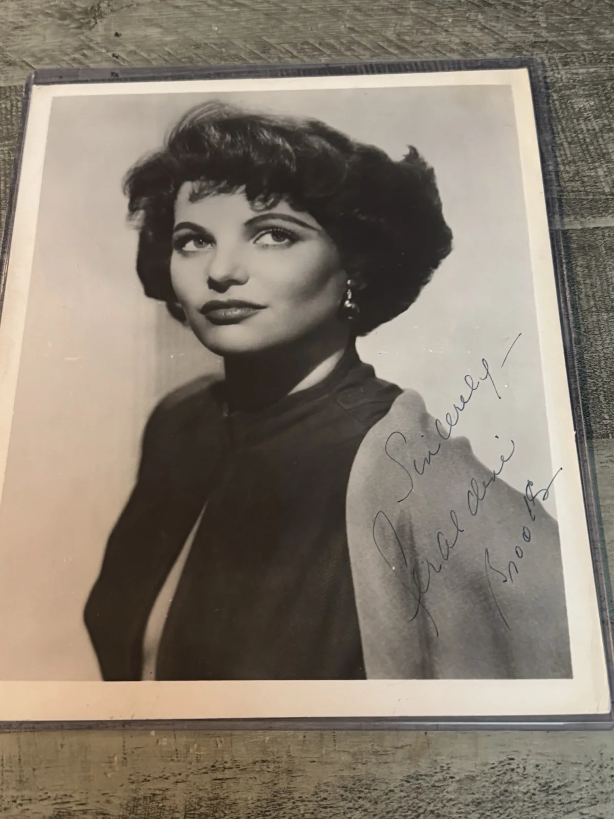 Geraldine Brooks — Geraldine Brooks 1950s Signed Original Vintage Photograph signed 8x10 COA, image 5