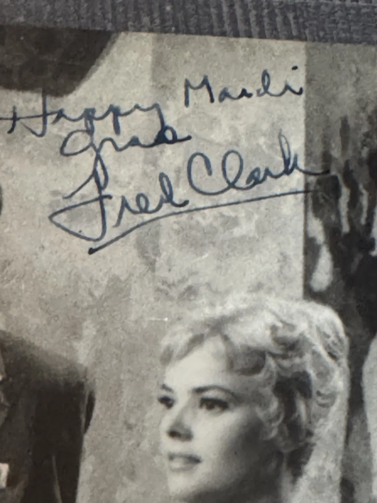 Fred Clark — Fred Clark Mardi Gras 1958 Signed 8x10 Original Vintage Photograph COA, image 2