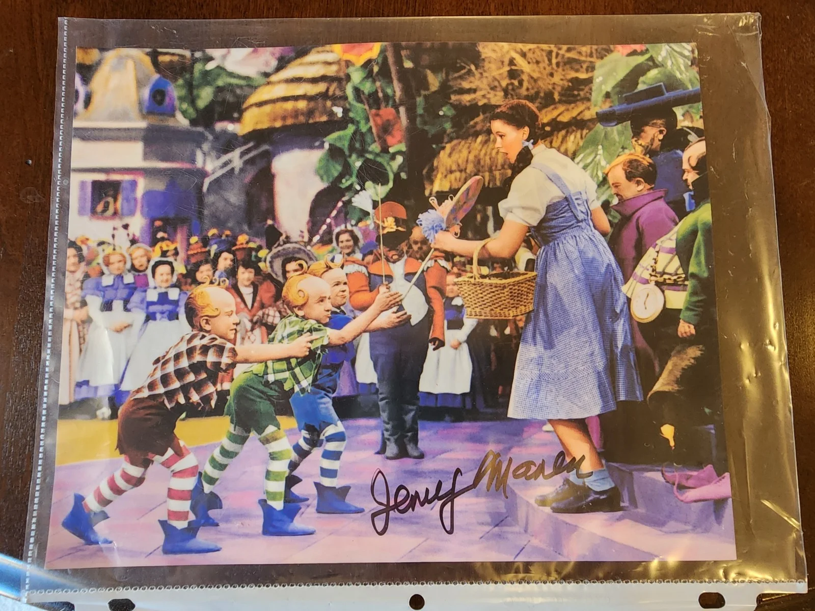 Jerry Maren Signed Wizard of Oz 8x10 Photo | The Lollipop Guild | Authentic, изображение 2