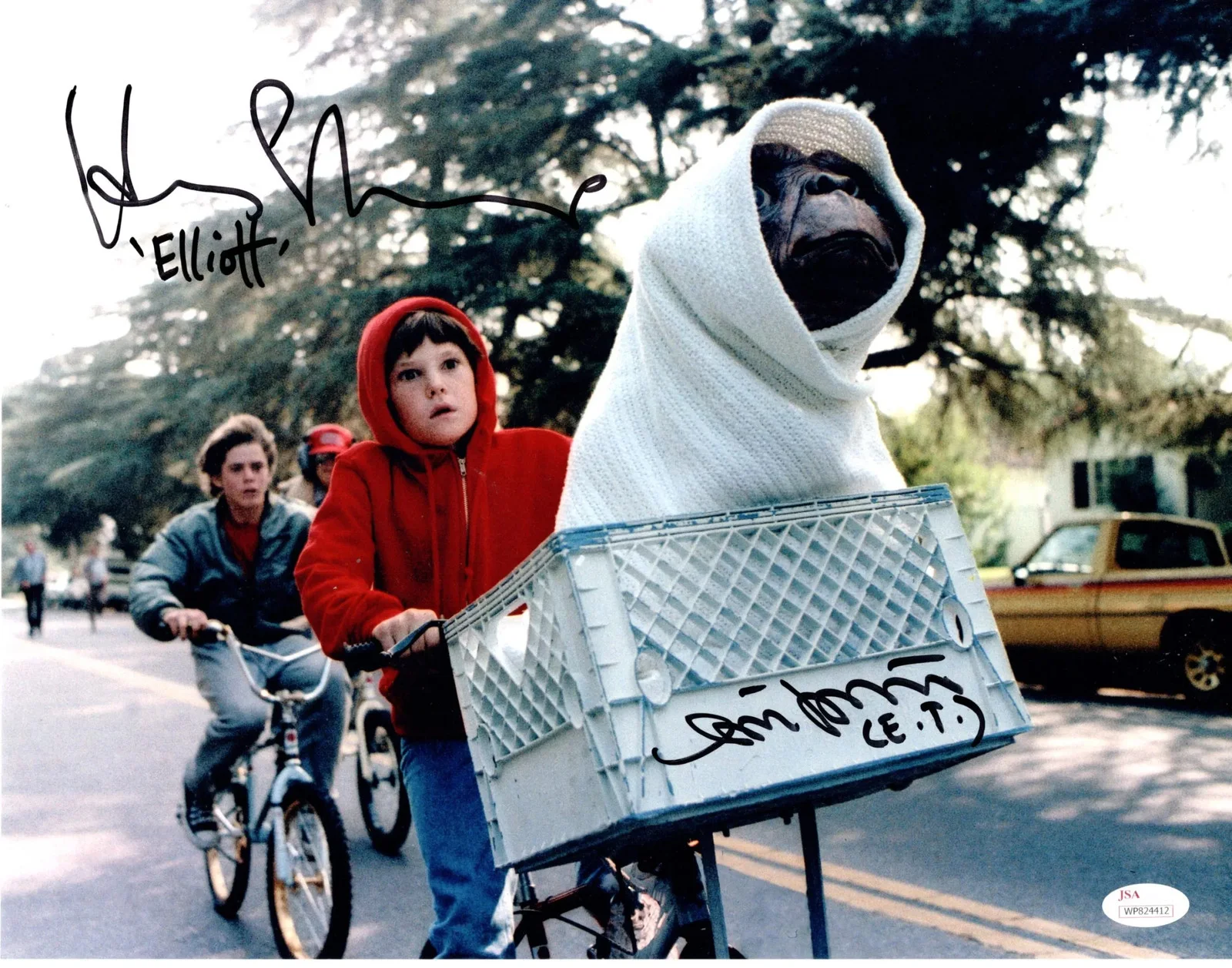 Matthew De Meritt & Henry Thomas — Matthew De Meritt & Henry Thomas signed 11x14 Photo E.T. the Extra-Terrestrial