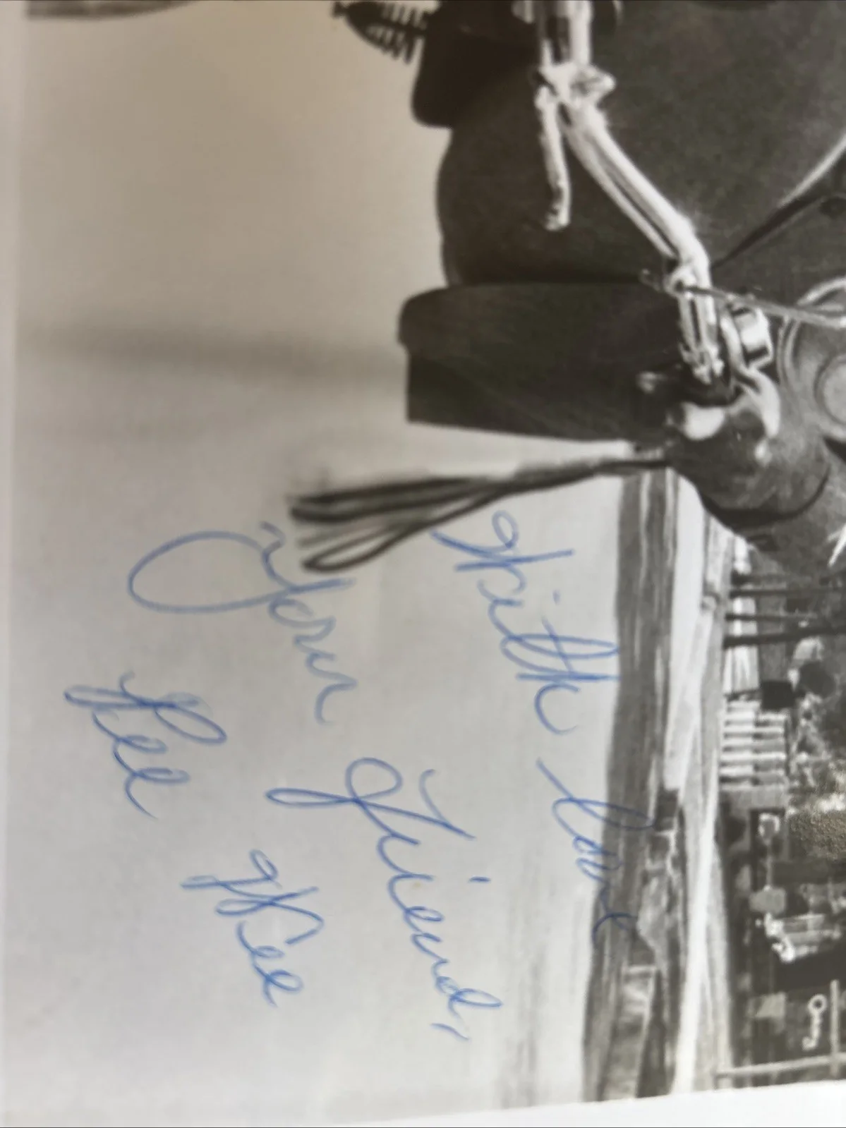 Paul Ruben Peewee Herman Autograph Picture 8”x10” Ballpoint Pen Glossy Pic, image 2