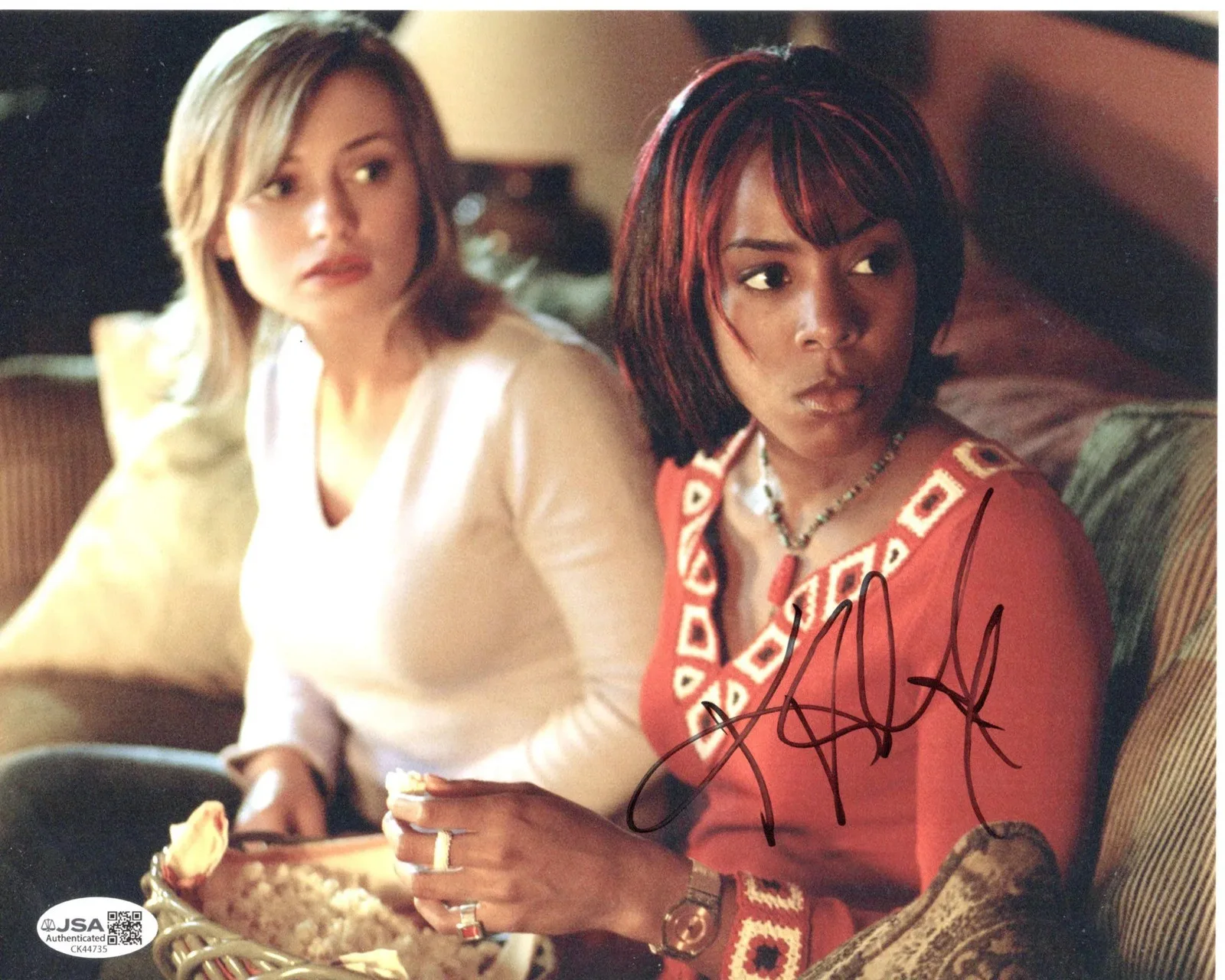 Kelly Rowland — Kelly Rowland signed 8x10 Photo Kia Waterson Freddy vs Jason JSA Authentication