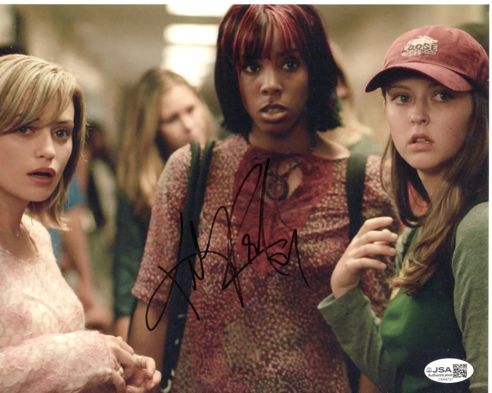 Kelly Rowland — Kelly Rowland signed 8x10 Photo Kia Waterson Freddy vs Jason JSA Authentication