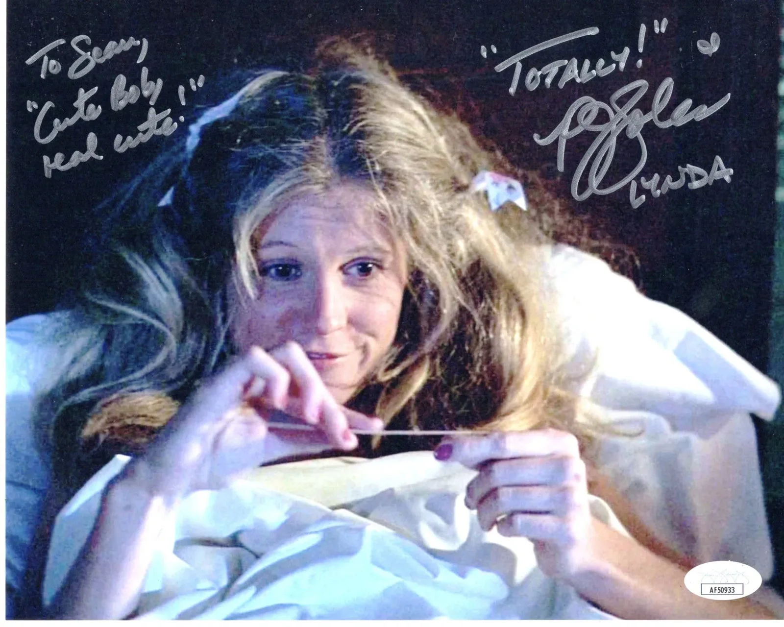 P.J. Soles — PJ Soles signed 8x10 Photo Lynda van der Klok Halloween JSA TO SEAN