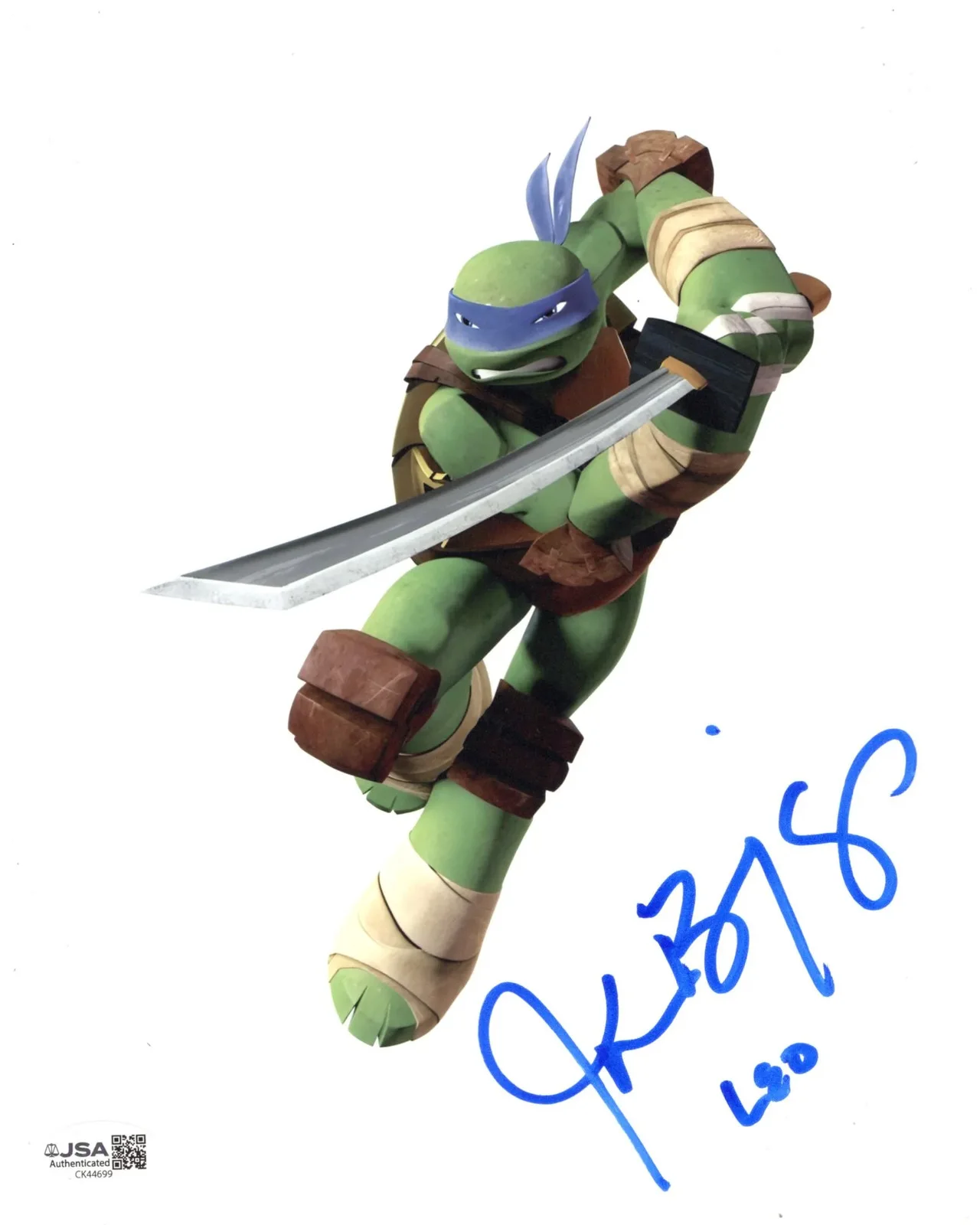 Jason Biggs — Jason Biggs signed 8x10 Photo Leonardo Teenage Mutant Ninja Turtles JSA