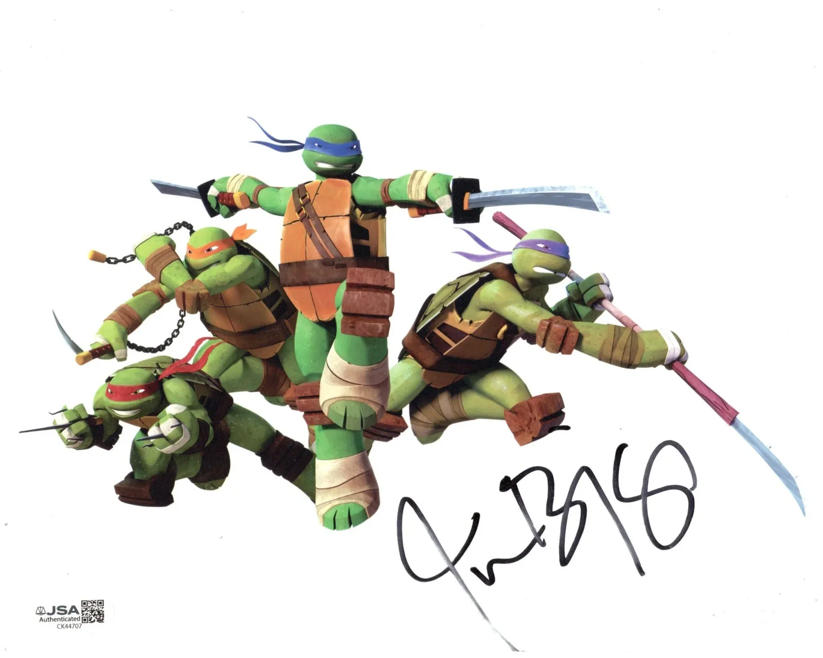 Jason Biggs — Jason Biggs signed 8x10 Photo Leonardo Teenage Mutant Ninja Turtles JSA