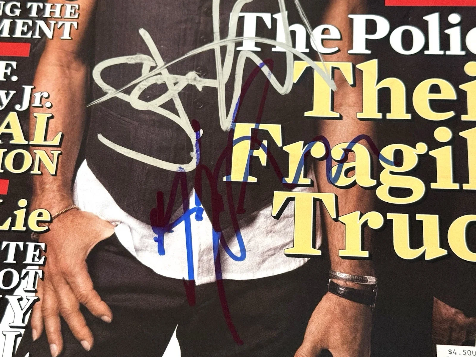 The Police signed Rolling Stone Magazine Sting group autographed beckett loa, image 4
