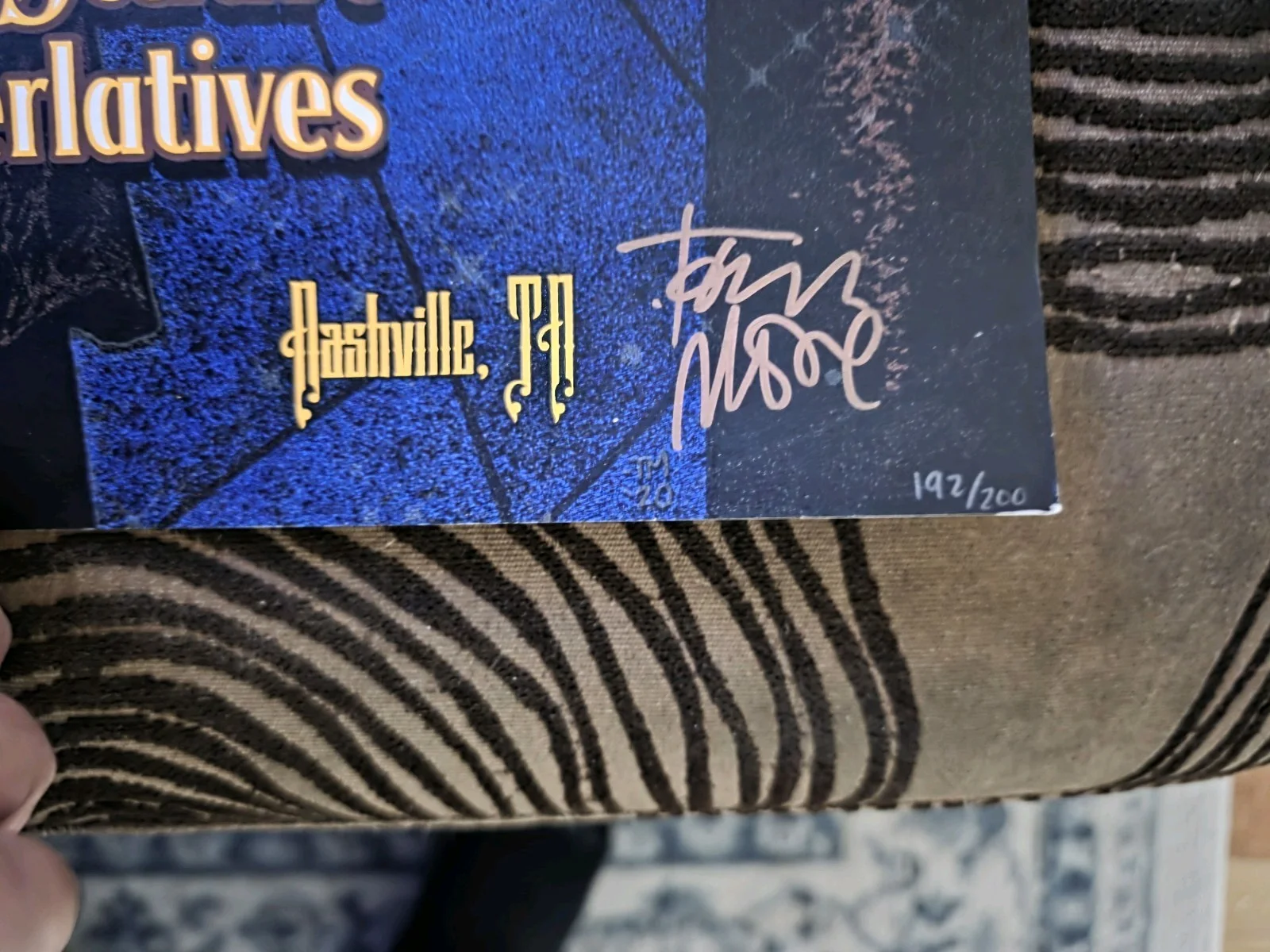 Tyler Childers Autographed Signed Glow in Dark Ryman 2020 Poster 192/200 RARE, изображение 3