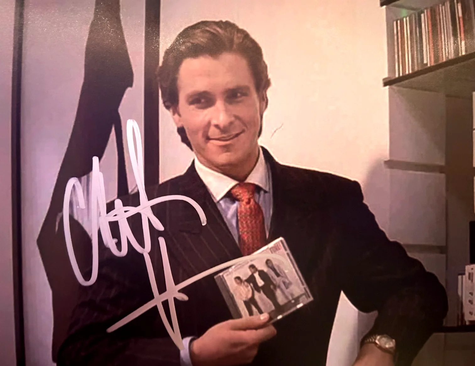 Christian Bale — Christian Bale Signed 8x10" AMERICAN PSYCHO Original Authentic Autograph w/COA, изображение 3
