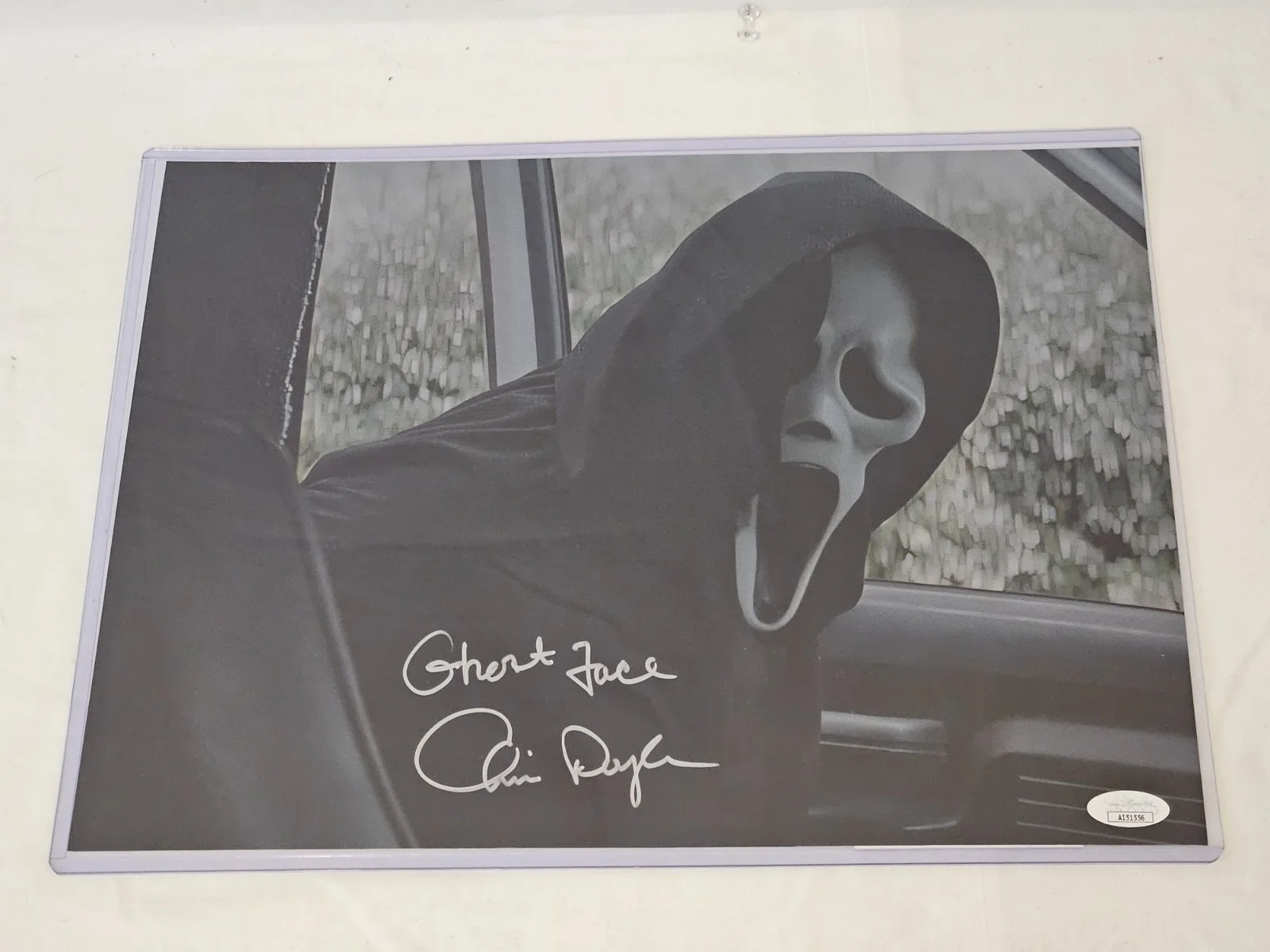 Chris Doyle — Chris Doyle Signed 11x14 Photo. JSA COA. Scream 2. Ghostface. Horror. Autograph