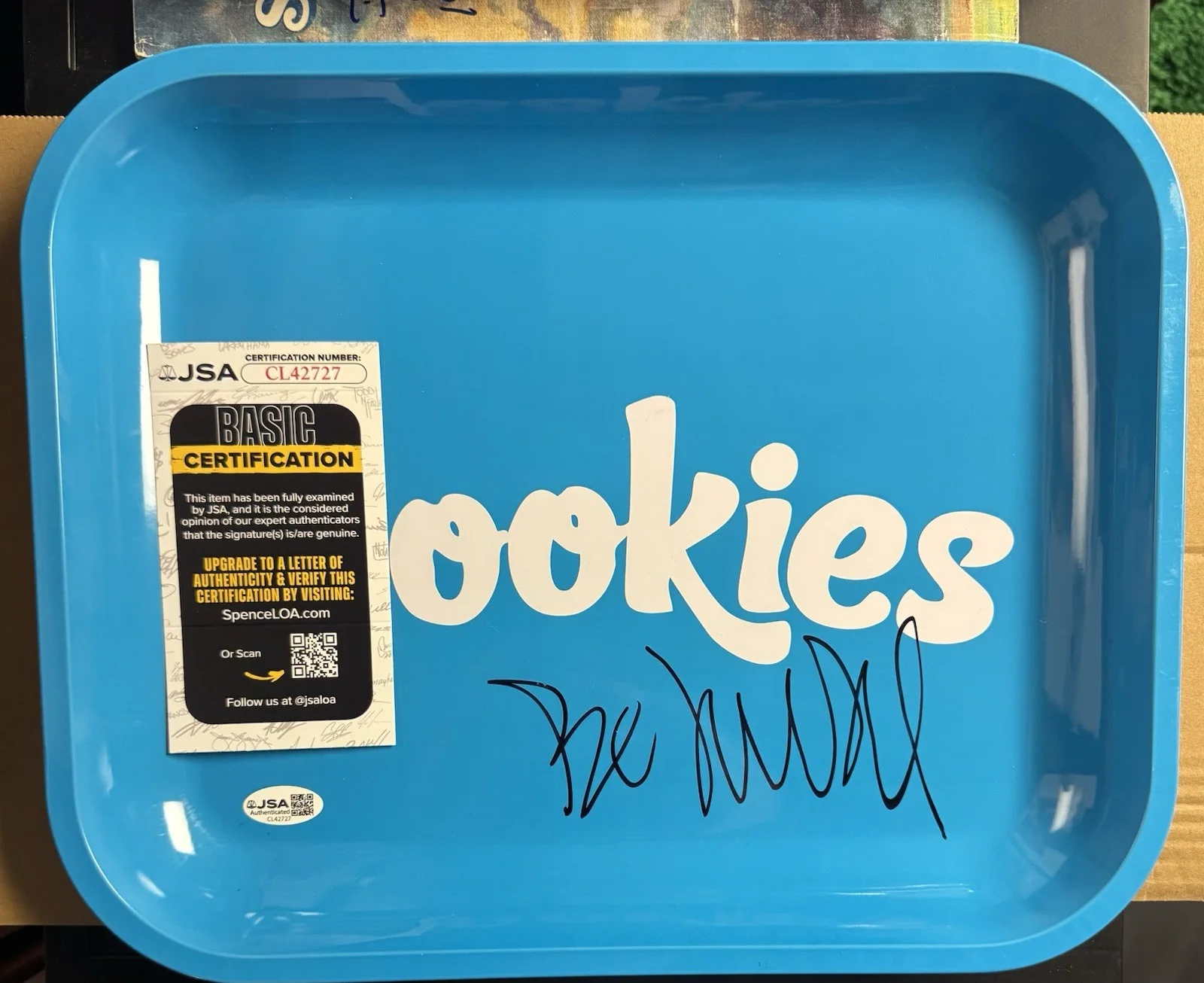 Cookies Rolling Tray SIGNED by Berner JSA Certified with COA RARE Brand New Mint, image 3