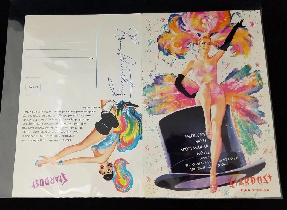 Louis Armstrong Signed Autographed Star Dust Las Vegas Program JSA LOA, image 2